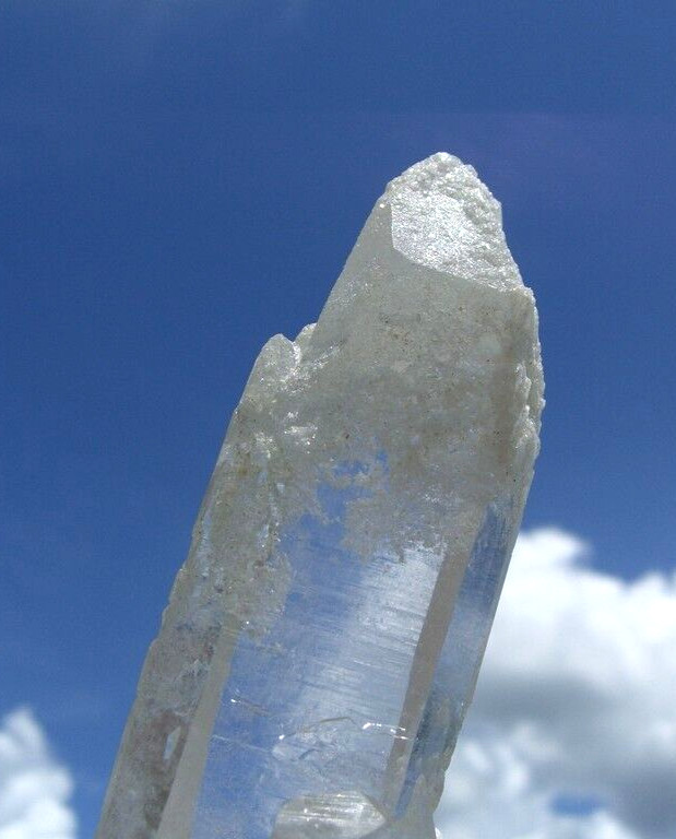 LEMURIAN Laser Quartz Crystal Point a Natural Frosted Beauty and Rare Formation