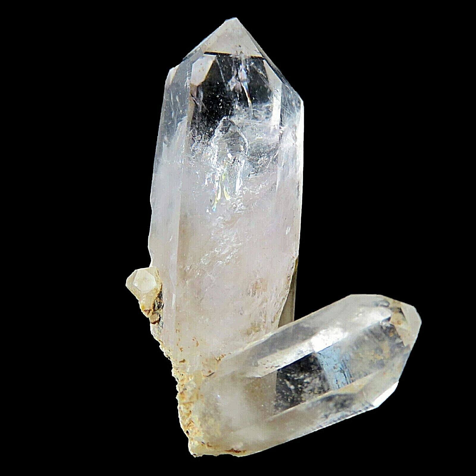 Clear with Air bubbles and tracks Brandberg Quartz Crystal Namibia BR908