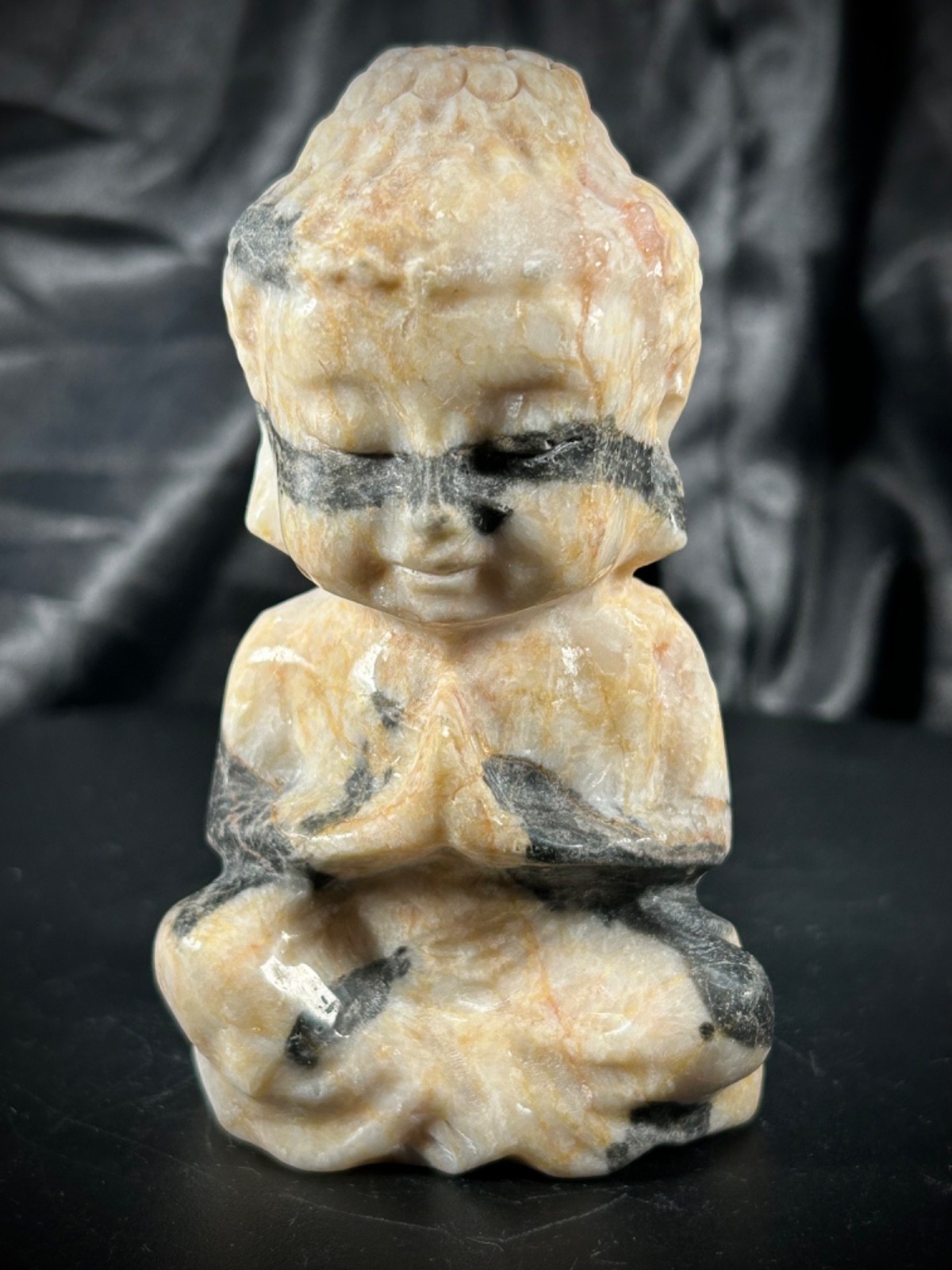 3.85″ Zebra Jasper Buddha Carving 11.4oz