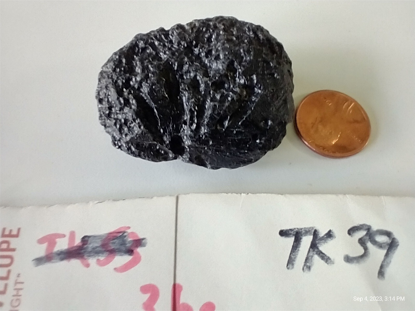 Tektite spiral Space Rock Impact Indochinite Synergy Stone Shambala 36 gram