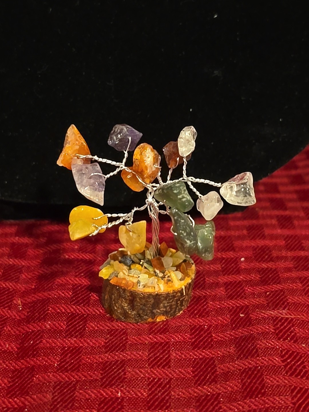 Genuine Chakra Semi Precious Stones Tree Handmade Peru New