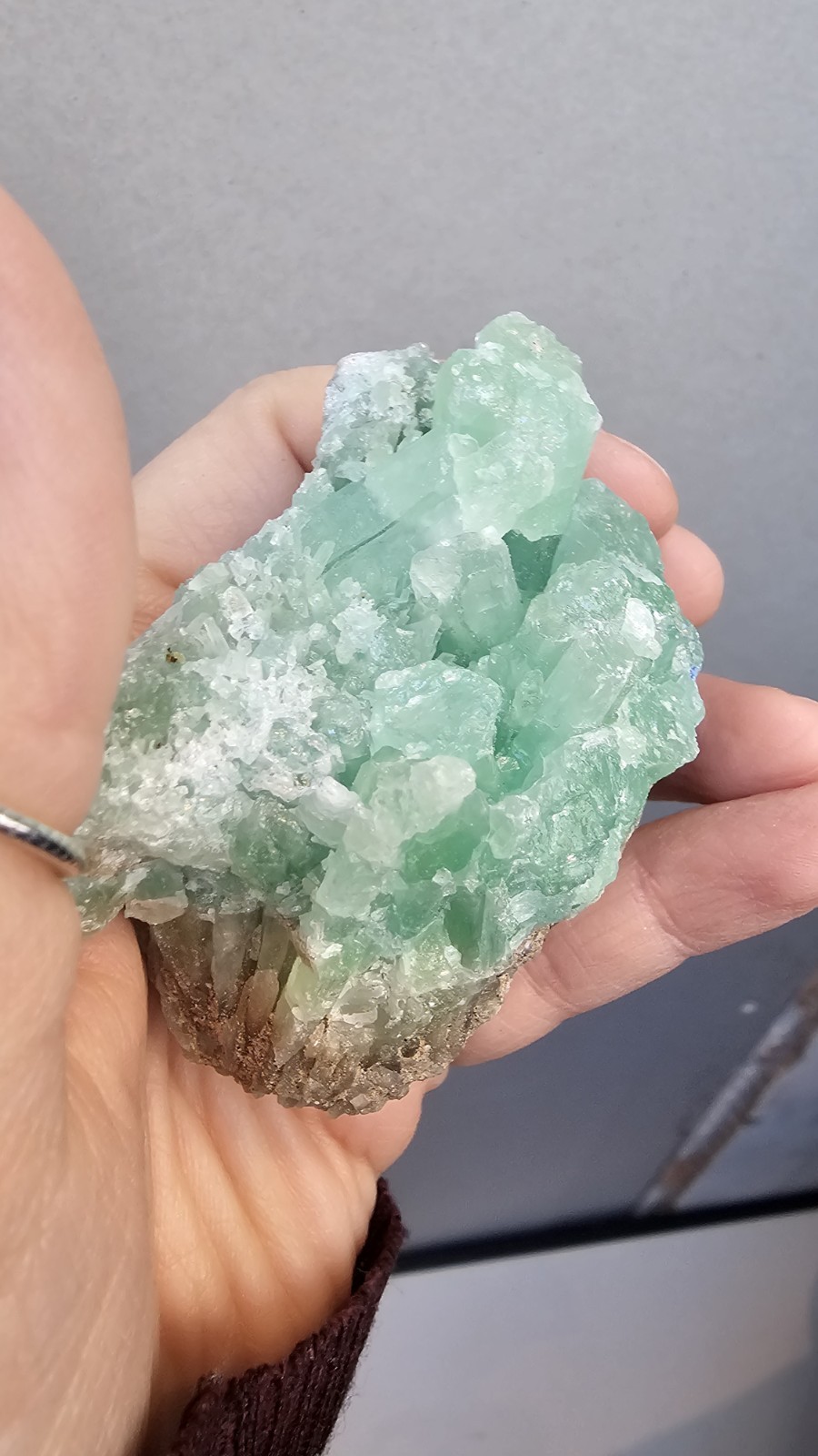 Rare large Smithsonite crystal Specimen Bold blue Aragonite 158g 5.6cm Pakistan
