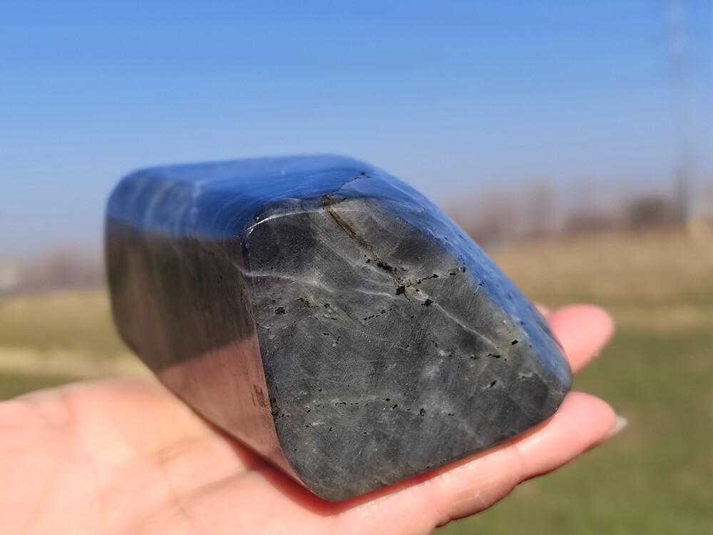 1.27LB Natural Labradorite Quartz Spectrolite Crystal Mineral Specimen Healing