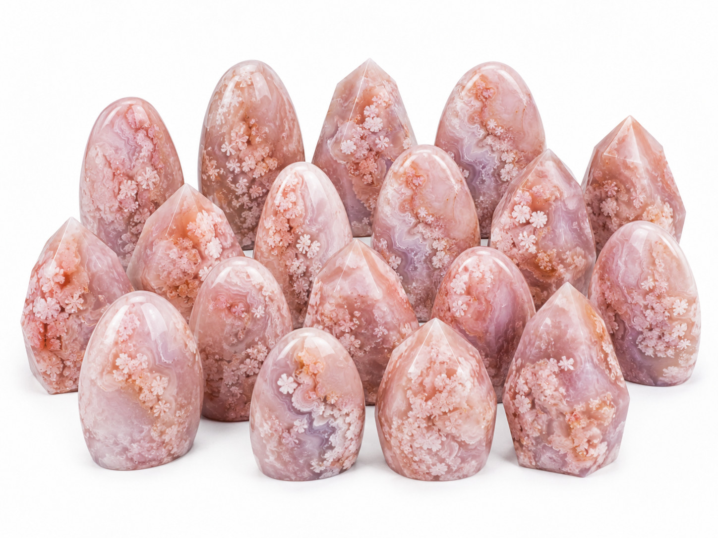 5KG (11 lb) Orchid Agate Freeform & Faceted Freeform Bulk Lot
