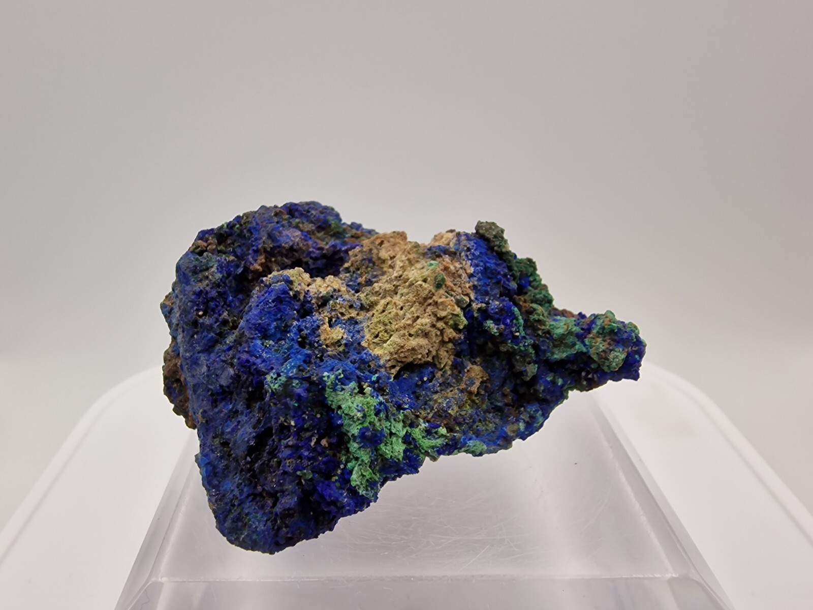 Azurite and Malachite From Lavrion , Greece