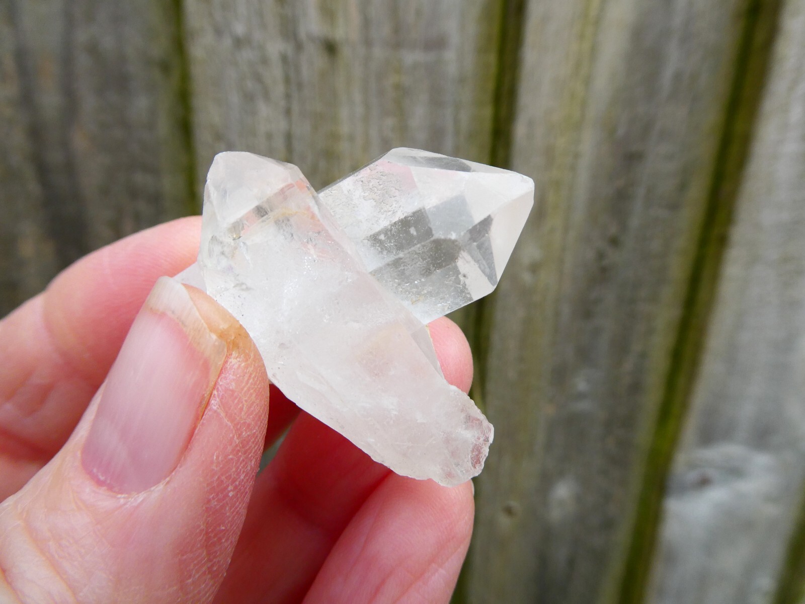 Set Of 2 Quartz Crystal Mini Multi Point Clusters Approx 38mm – 40mm Brazil