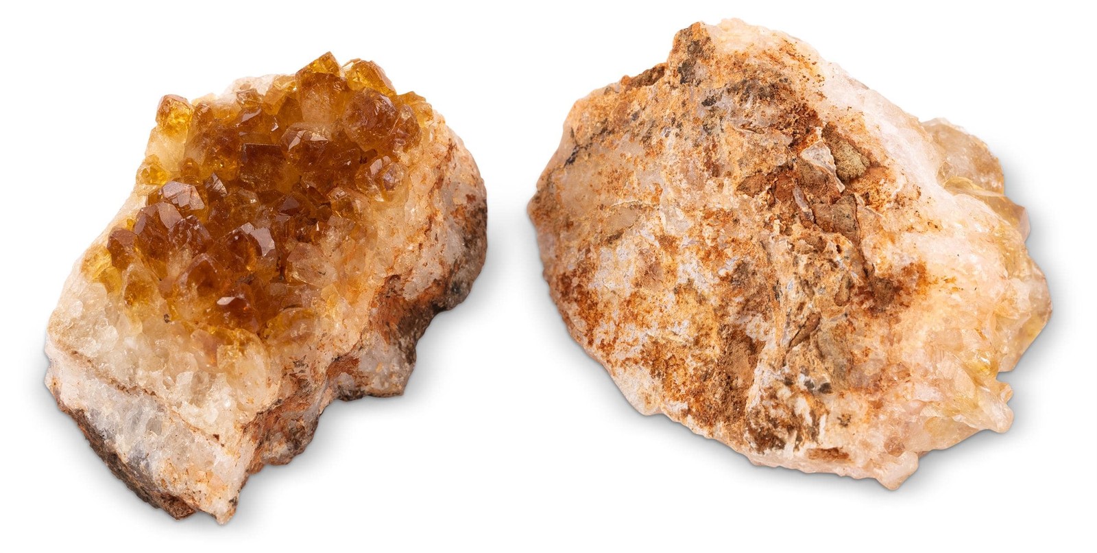Citrine Cluster Crystal Specimen Natural Quartz Formation Golden Druze Decor