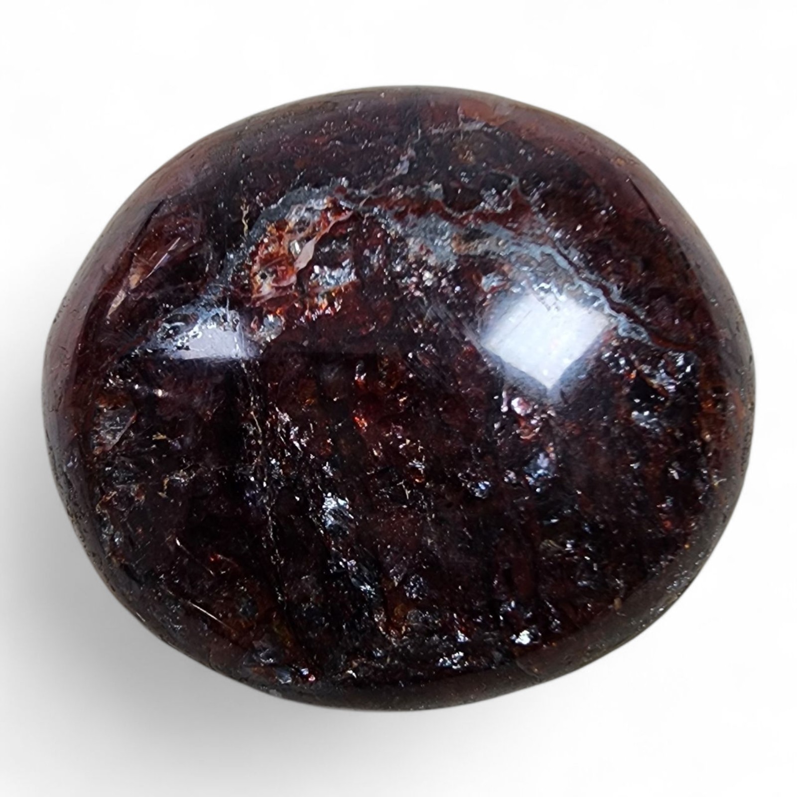 Red Quartz Crystal Polished Pebble Brazil 54.4 grams.