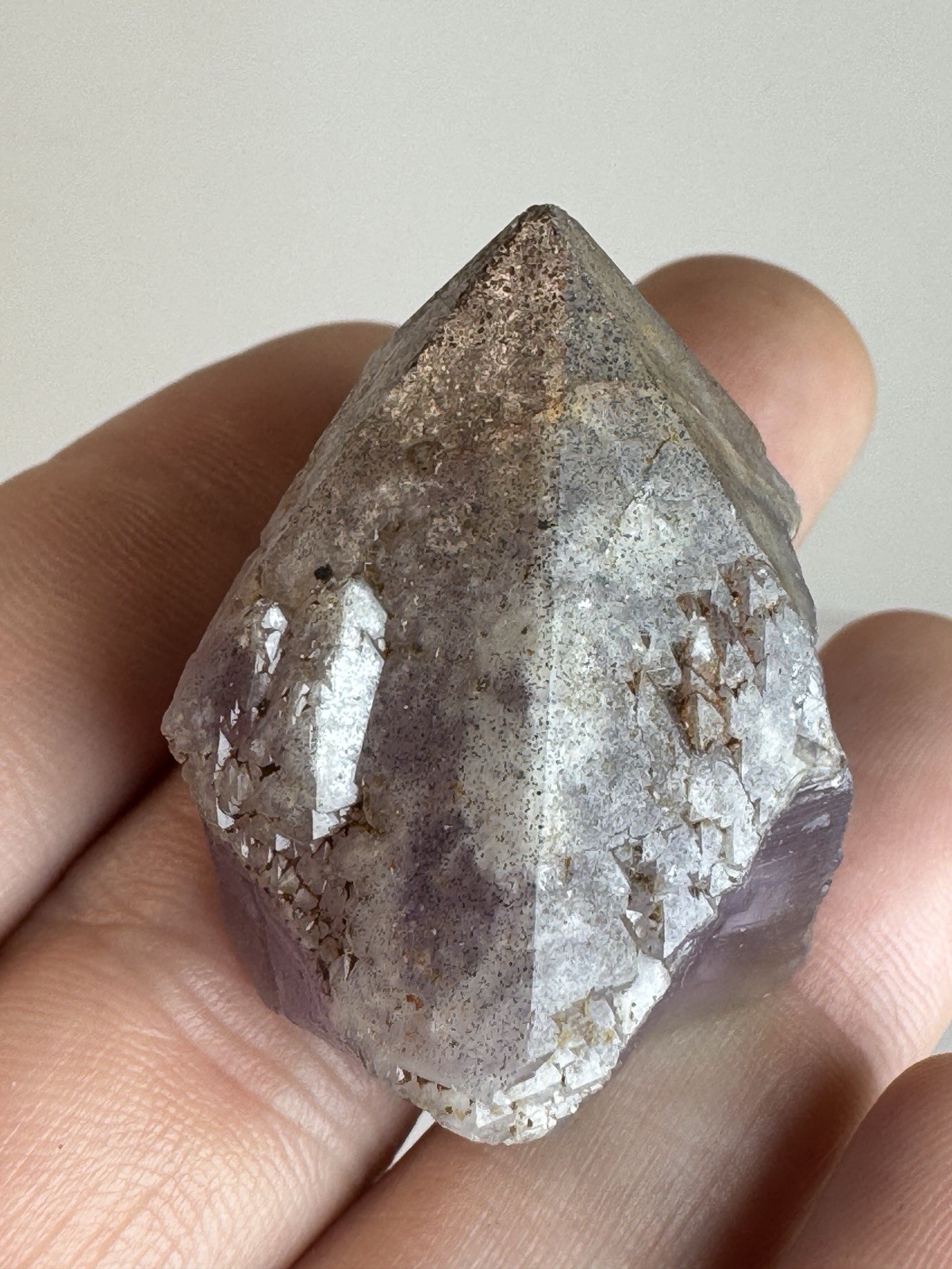 Elestial Earth Spirit Hematite Cap Boreal Amethyst Genuine Auralite 23 Crystal