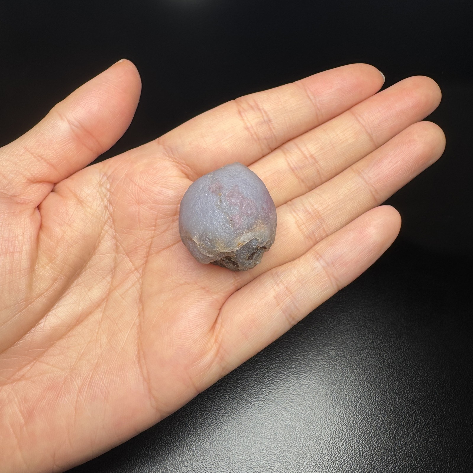 2.8cm/22g Natural Alxa Gobi Candy Agate Ice Crust & Pink Eyes #6619