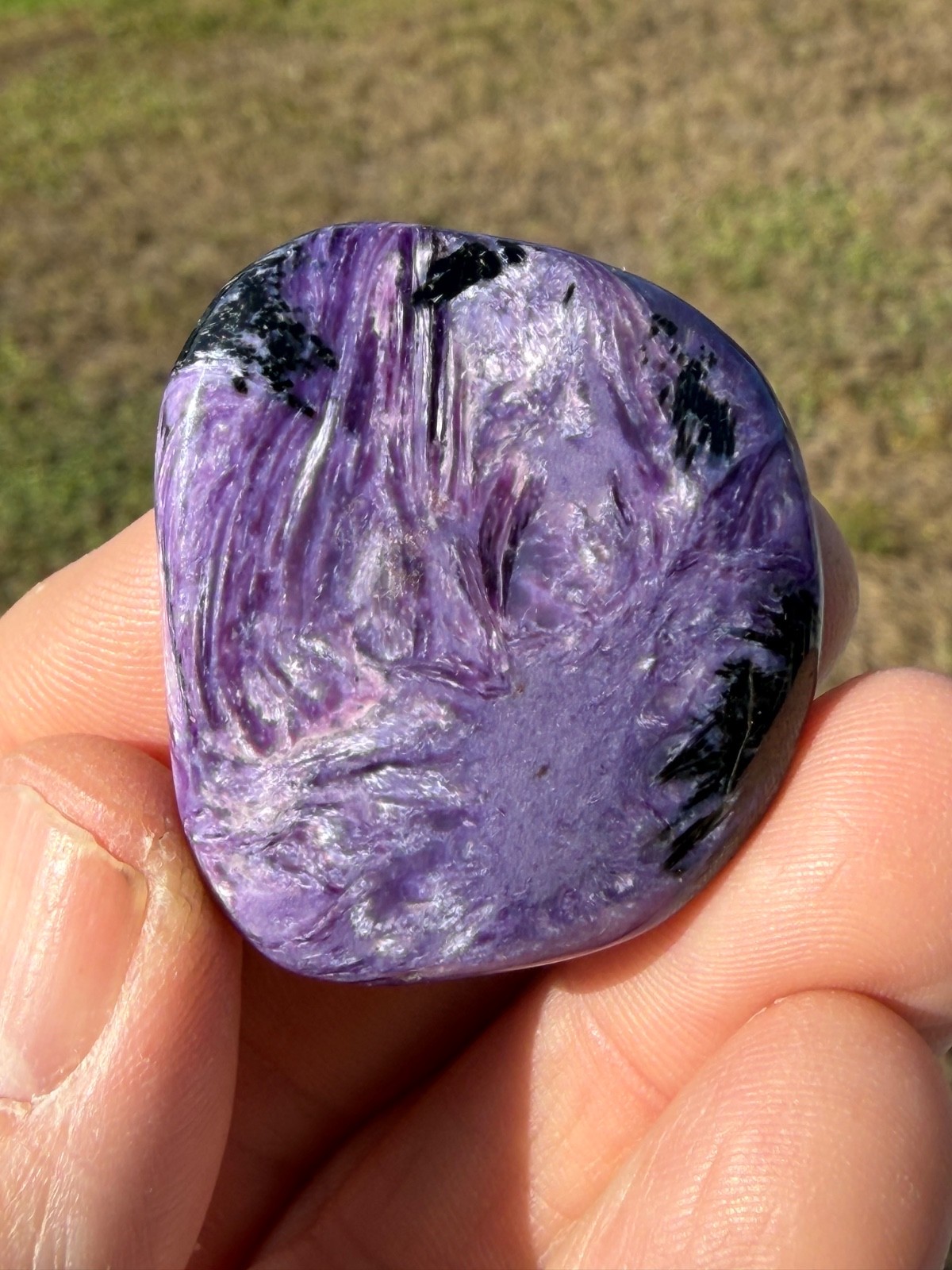 AA Grade Charoite Polished Gemstone 1.5″ 23 Grams