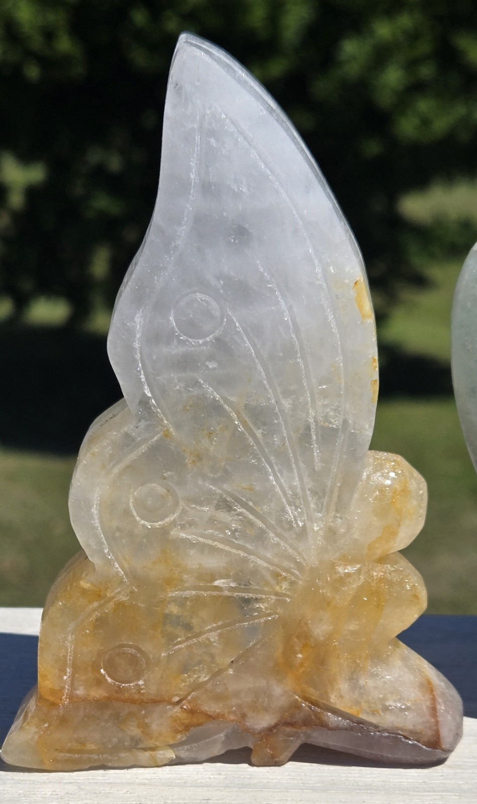 1219g [2 lb 11 oz] NEW 4 Pc Angels & Fairy Gemstone Crystal Carvings. USA