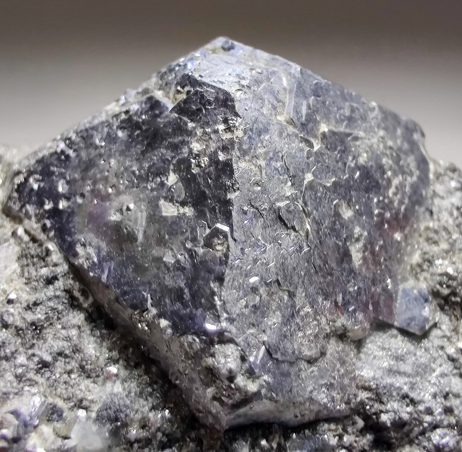 Skutterudite crystals with Calcite, etc. Bou Azzer Mine, Morocco. 179 grams.