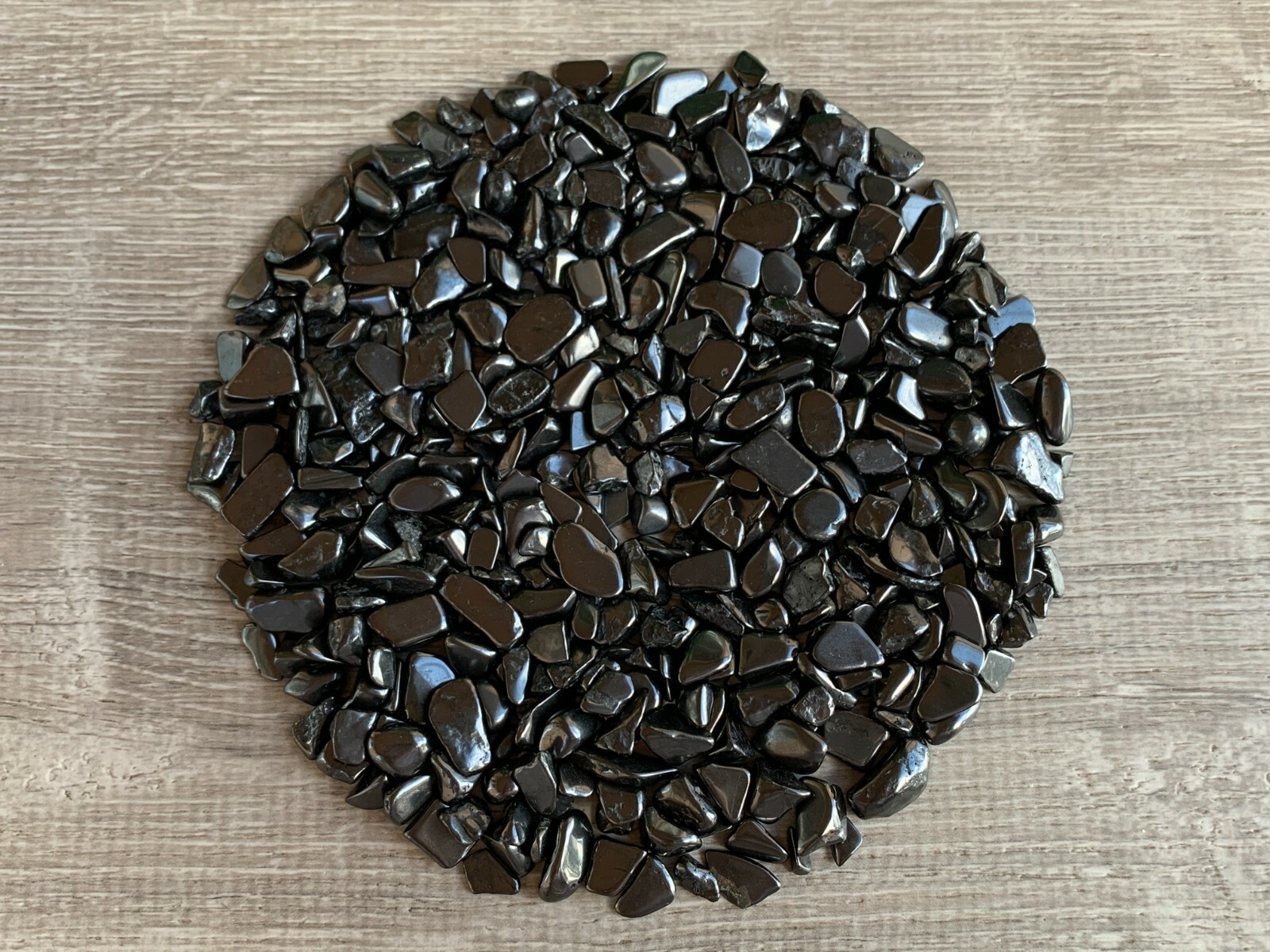 Grade A++ Shungite Semi Tumbled Gemstone Mini Chips 6- 12 mm, Wholesale Bulk Lot