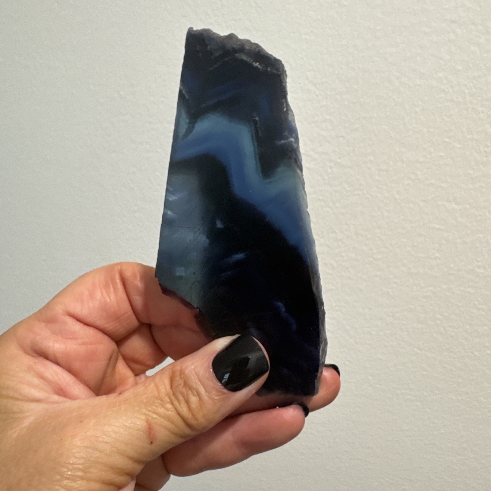 Dark Flourite Crystal Slab 104 Grams 4.25”