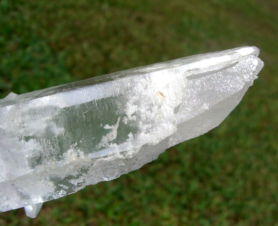 LEMURIAN Laser Quartz Crystal Point a Natural Frosted Beauty and Rare Formation