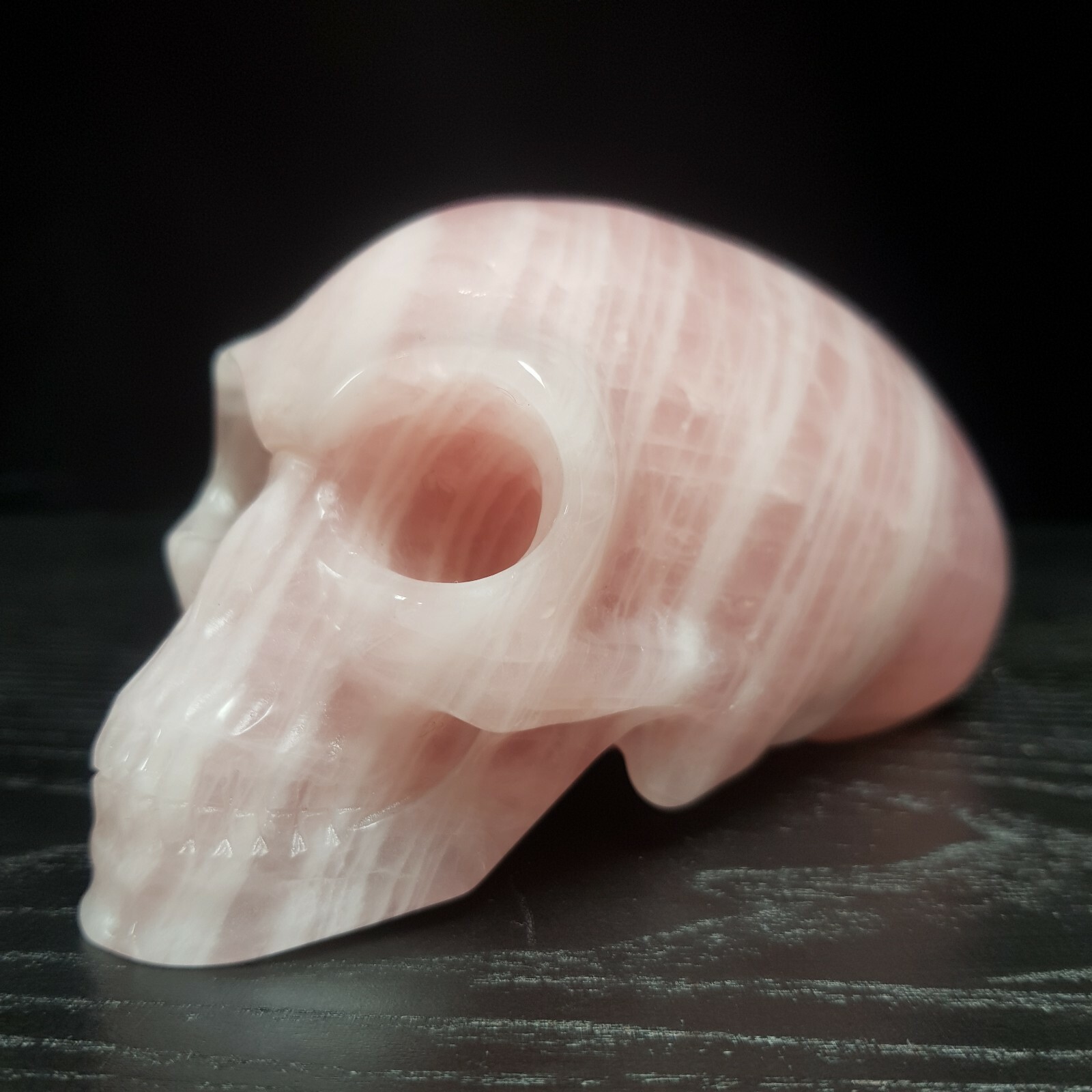 6″ Rose Quartz Elongated Mayan Crystal Skull (Crystal Healing) 900grams #13