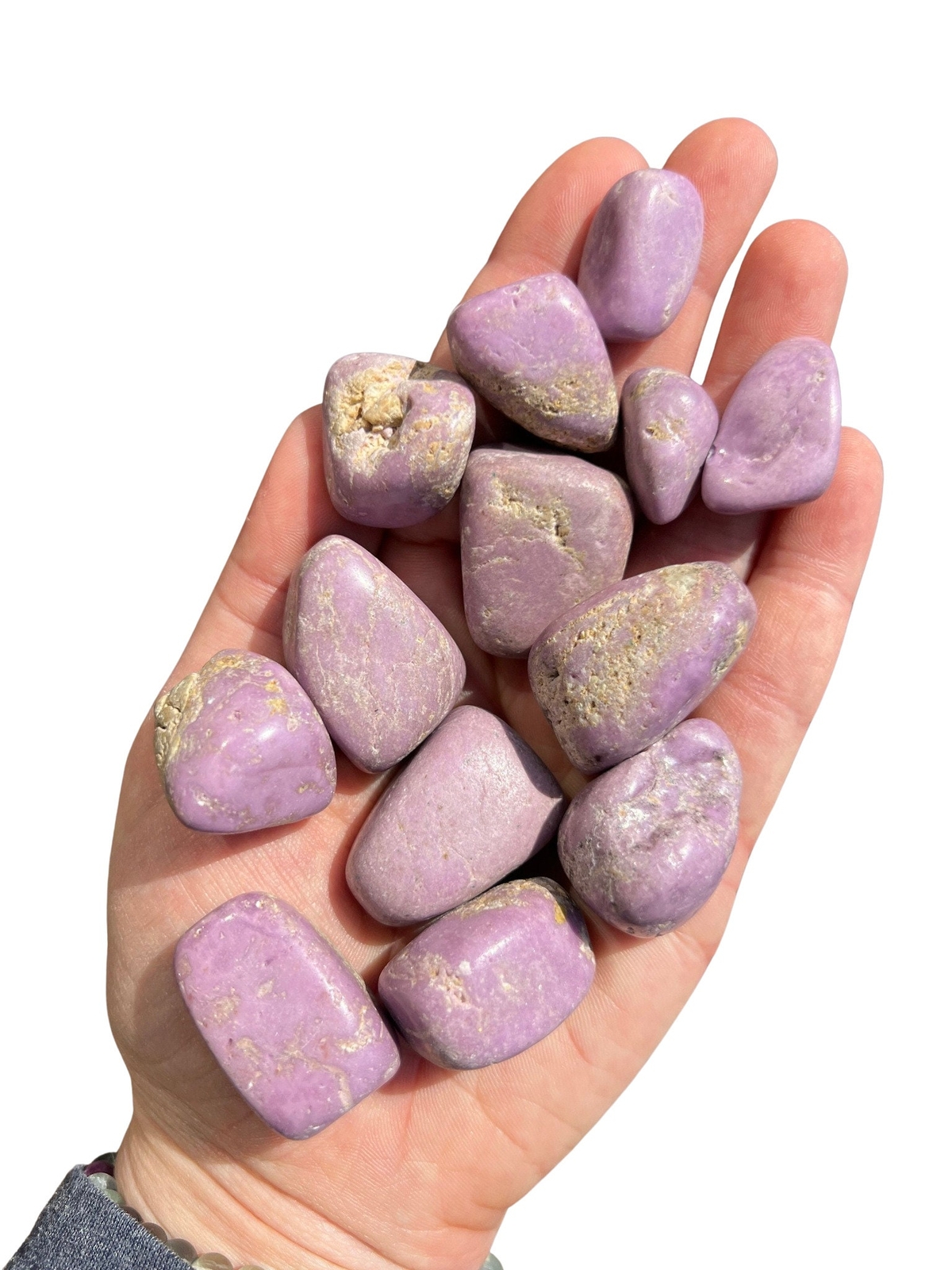 Phosphosiderite Tumbled Stone, Natural from Argentina