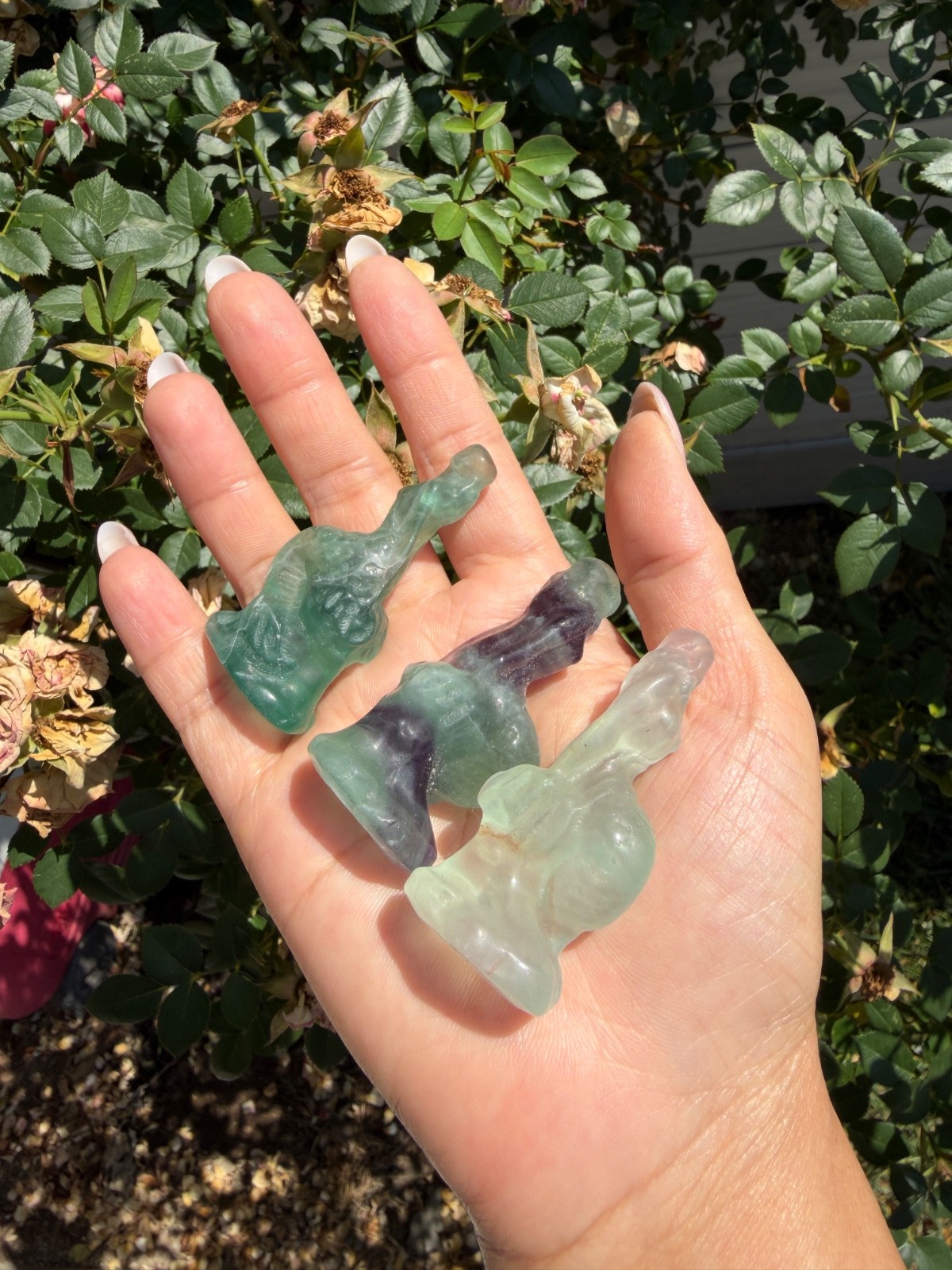 Wholesale Lot 6 Pcs Natural Fluorite Mermaids 7cm crystal Healing Energy