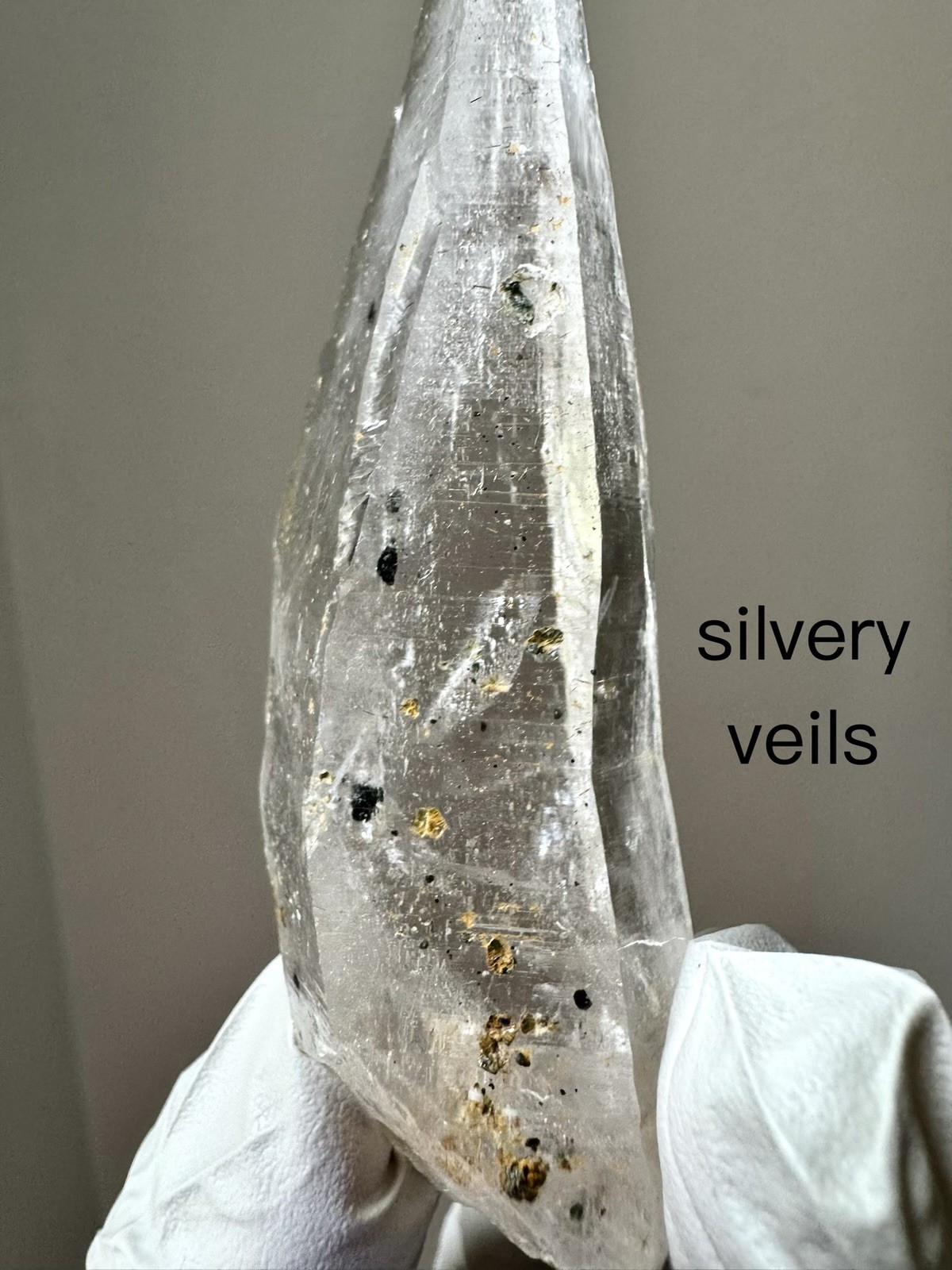“Sealed Sand Blade” Ganesh Himalayan Quartz Akashic Graphite Inclusions Crystal