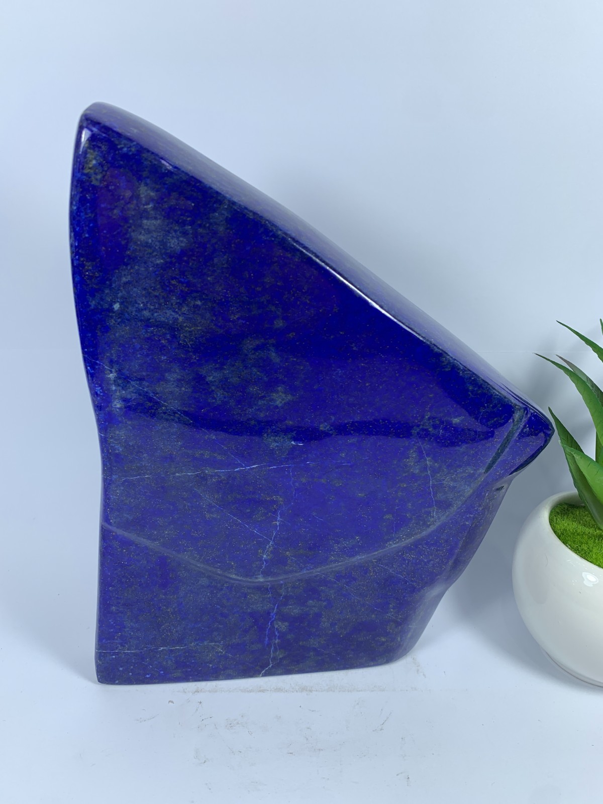 4.54lbs Lapis Lazuli Freeform Polished Tumble, Healing Crystal Rough Specimen