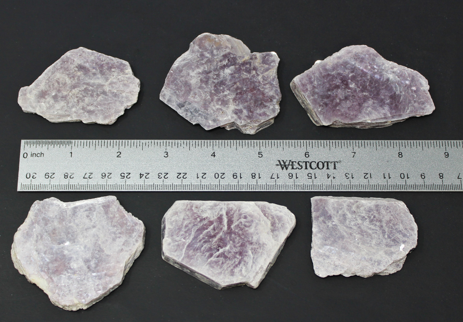 1/2 lb Lot Lepidolite Leaves / Slabs (8-10 pieces) Layered Mica Crystal Mirrors