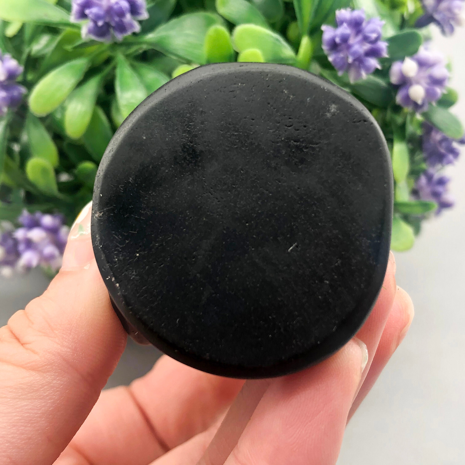 1pc Natural Obsidian Quartz Hand Caved Ghost Skull Crystal Reiki healing gift