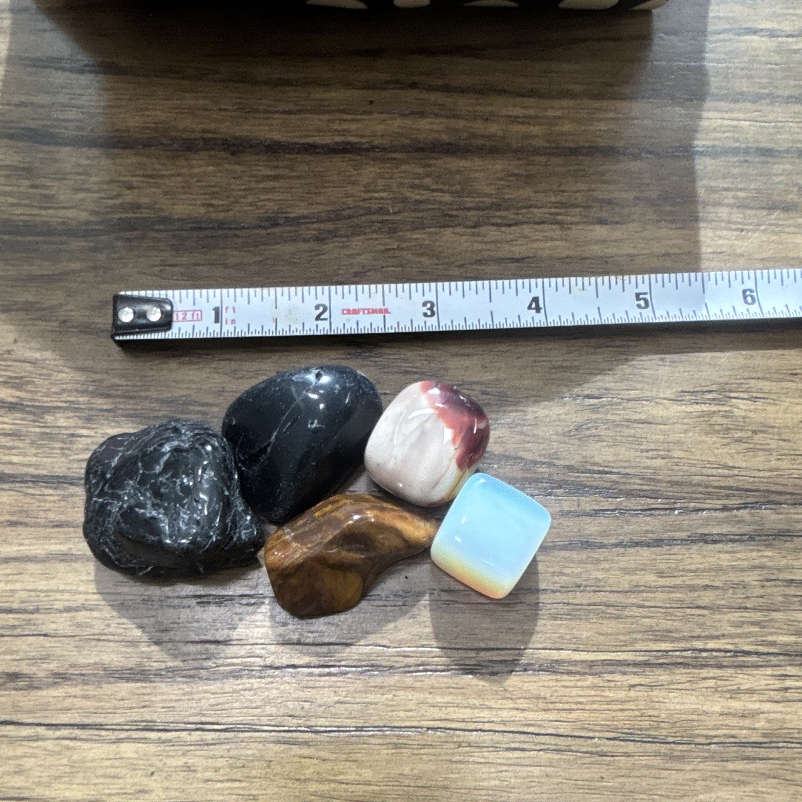 Natural Crystal Lot Tiger’s Eye Black Tourmaline Obsidian Jasper Opalite