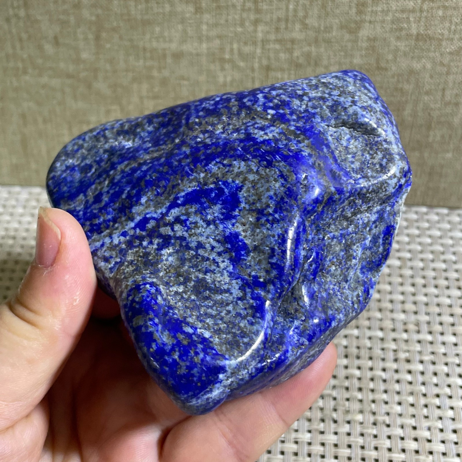 Lapis Lazuli Freeform Polished Rough Tumble Healing Crystal Specimen Ston 303g