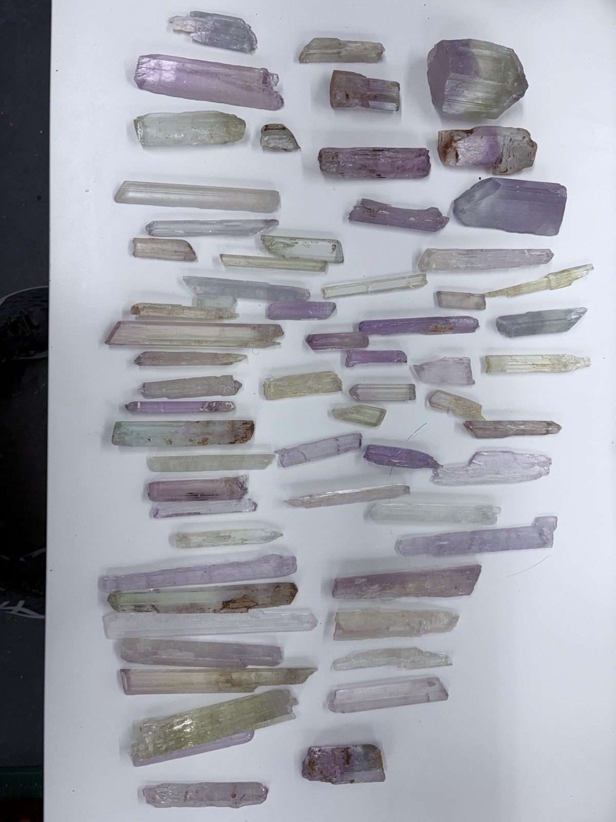 Exceptional Lot of Kunzite From Pakistan – includes bicolor and tricolor 4lb 6oz