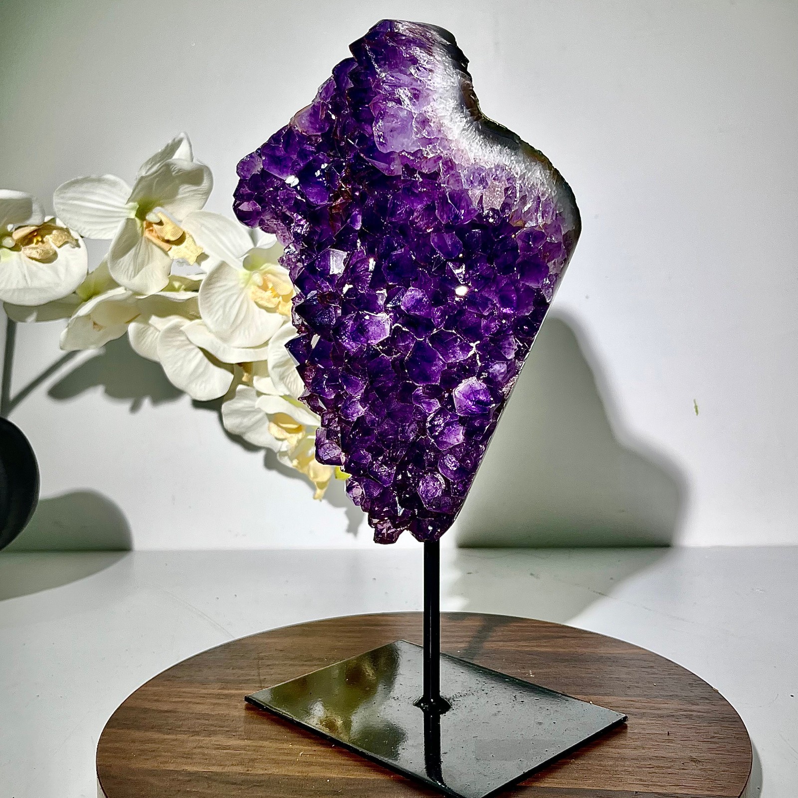 6.58LB Top Brazilian amethyst spiritual restoration for large teeth crystal bloc