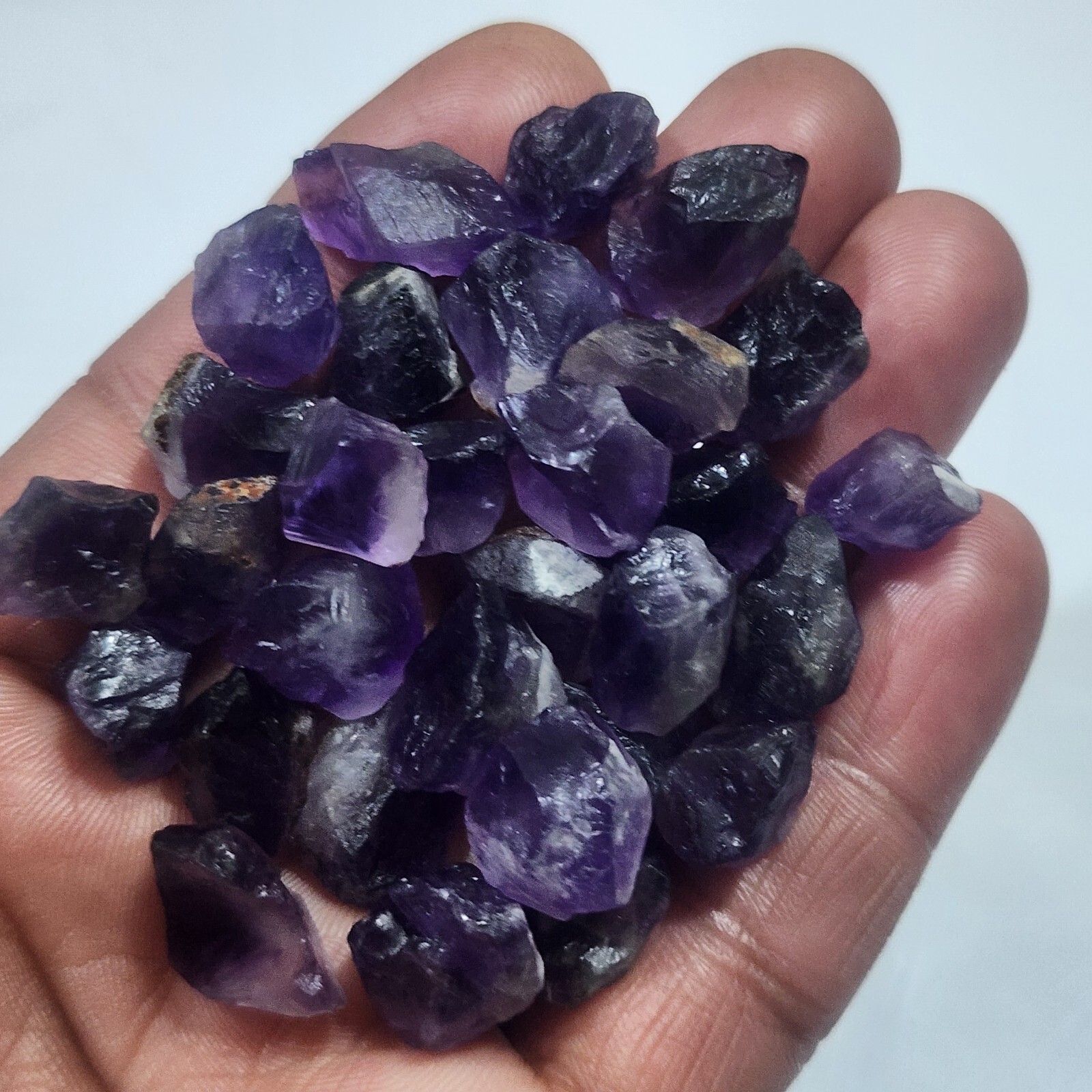 Excellent Raw Amethyst Crystal Chunks Size 14-22 MM Approx Bulk Lot Amethyst Raw