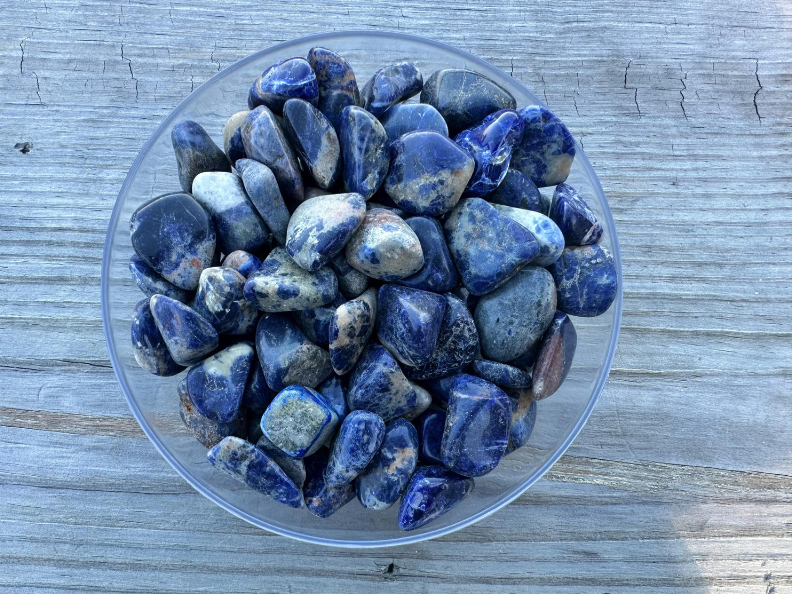 Blue Sodalite Tumbled Stone 1–2” Polished Crystal Choose Quantity Healing Gem
