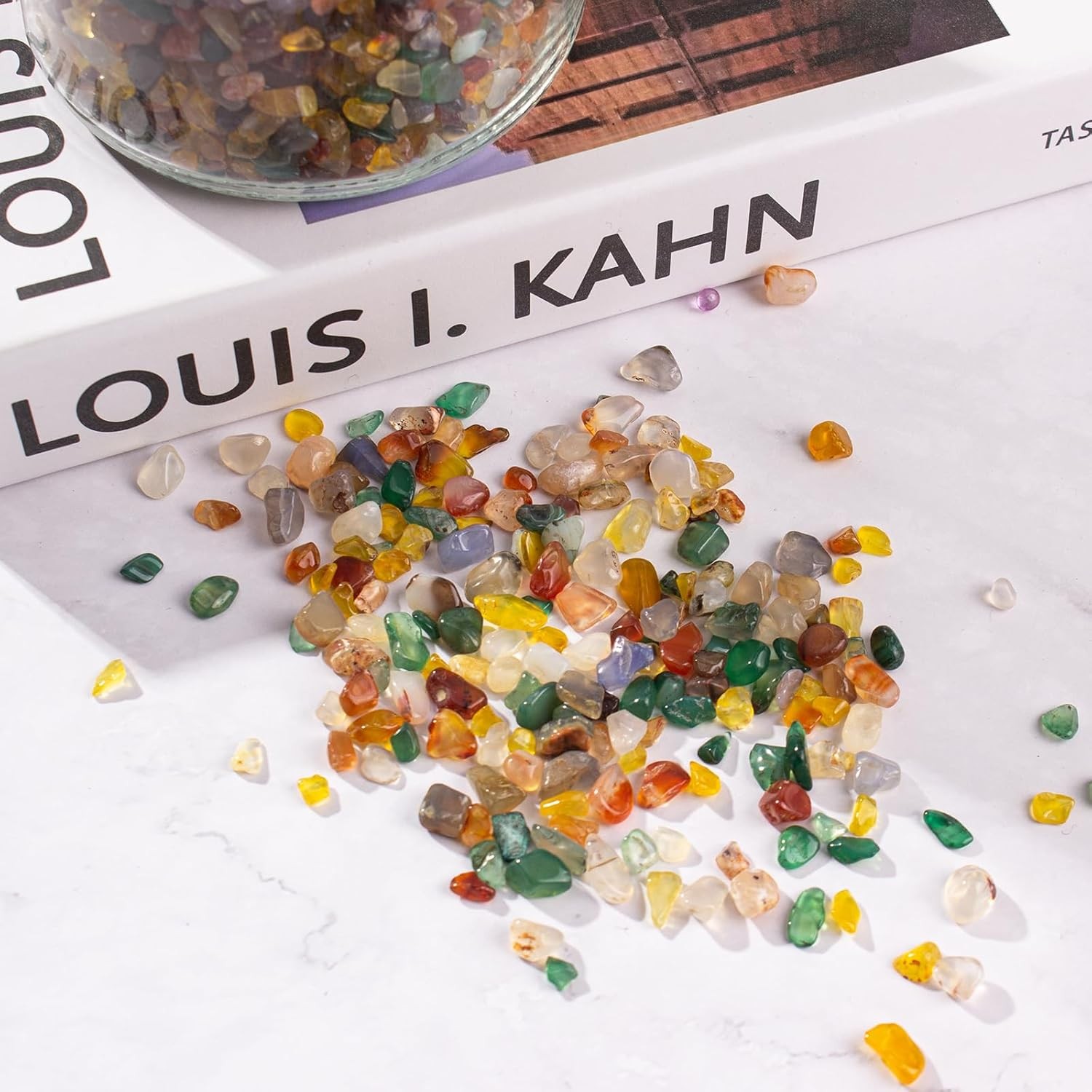 Colorful Agate Crushed Stone Crystal Chips Bulk Irregular Shaped Aquarium Decor
