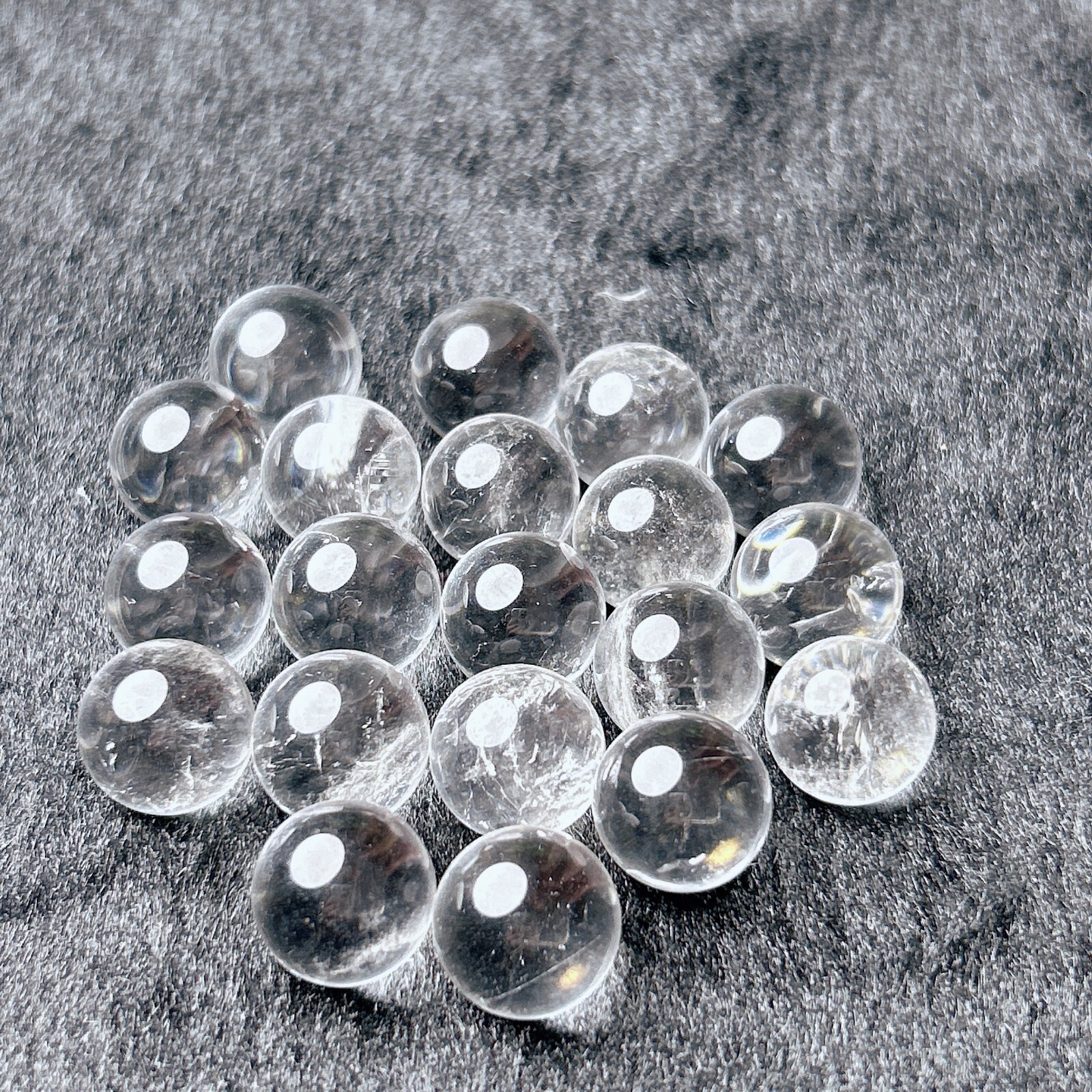 20PCs Natural Clear Quartz Sphere Crystal ball crystal healing