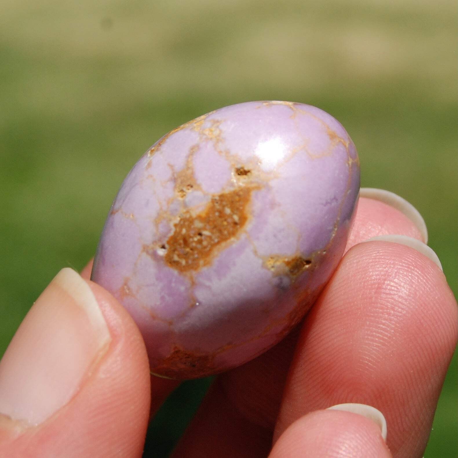 1.3″ 26g Phosphosiderite Crystal Tumbled Stone, Peru k32
