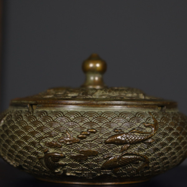 750g Ancient Chines Handcrafted.Brass Exquisite Aromatherapy Stove gift a