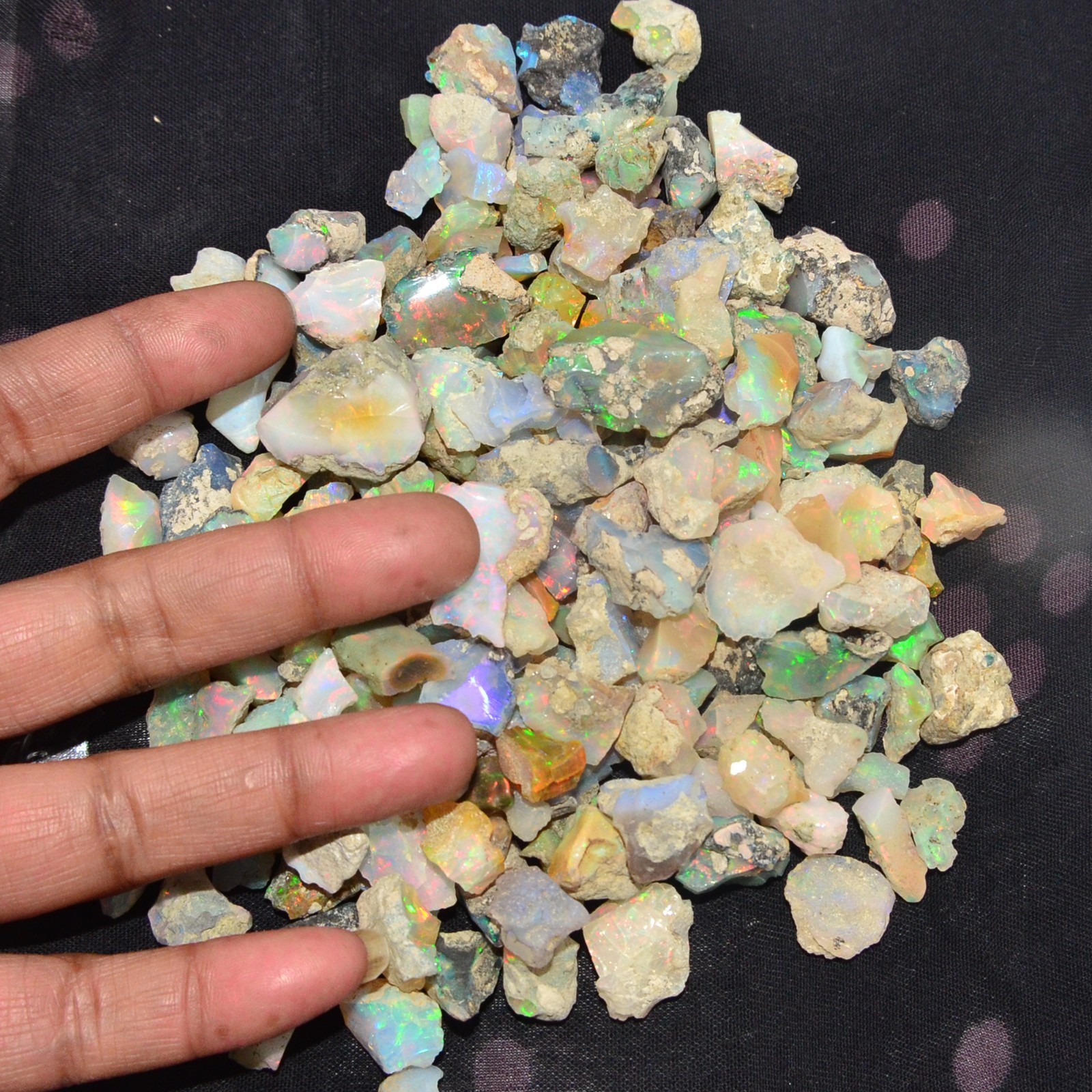 Cut Grade Opal Rough Lot AAA Grade 10 Pieces Large Size Ethiopian Welo Opal Raw