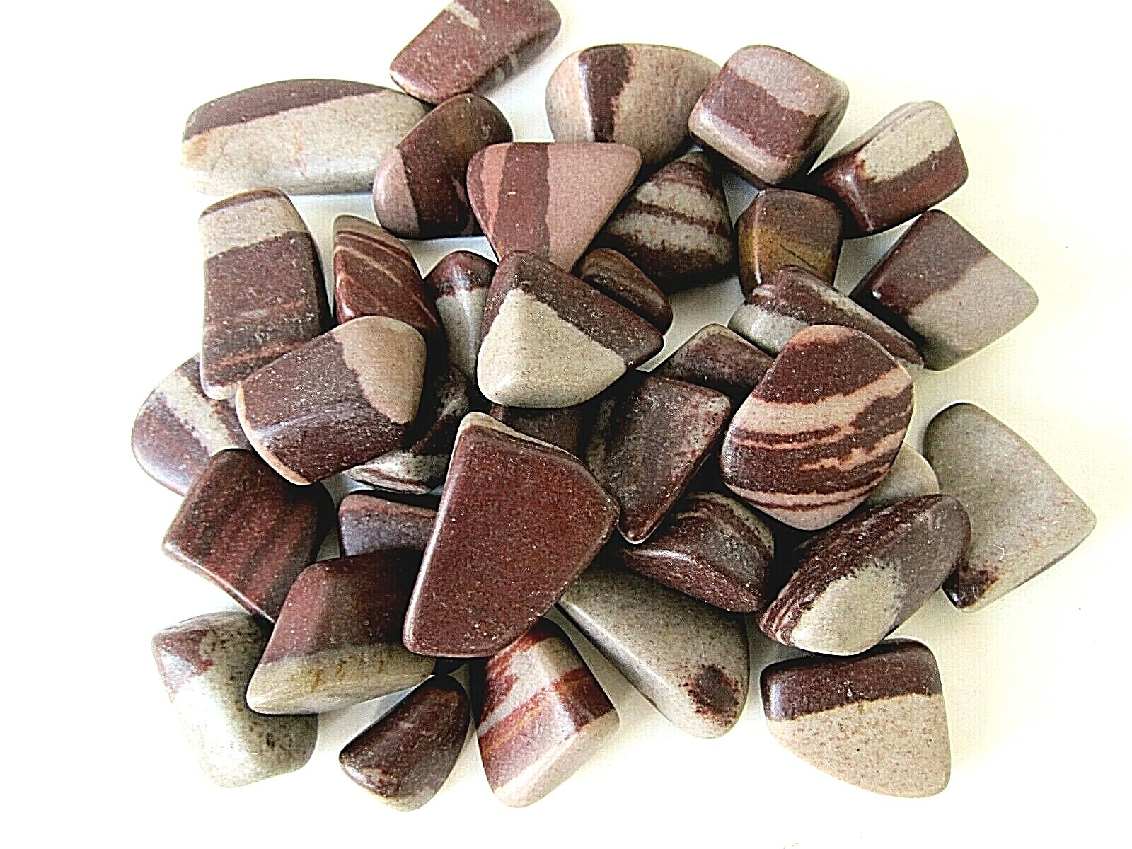 Six Shiva Linga Tumbled Stones 25-35mm Healing Crystal Kundalini Serpent Energy