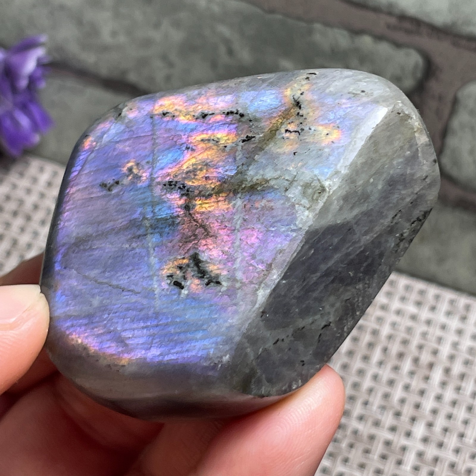 106g Labradorite stone polished Mineral Specimen AF6