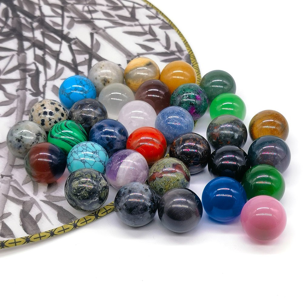 Wholesale 20mm Natural Stone Round Ball Crystal Bead Sphere for Making Jewelry