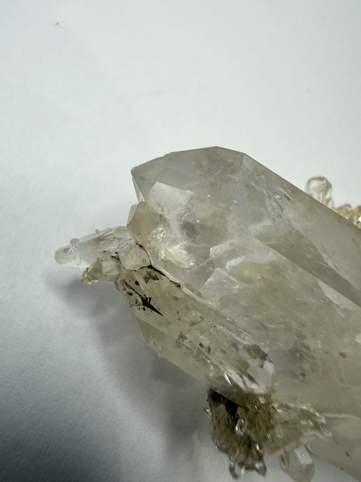 Natural Clear Quartz Crystal Mineral Specimen Cluster Colombia 52g