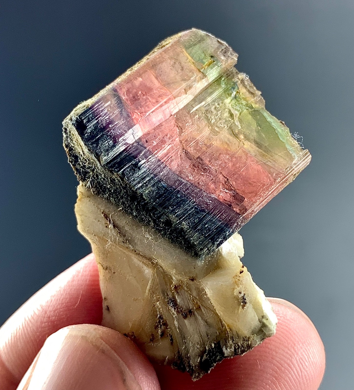 Natural Multicolor Tourmaline Crystal specimen from Afghanistan | 58 CTs