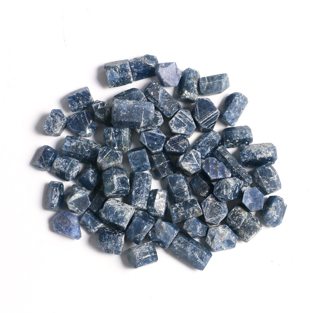 100g Natural Blue Sapphire Blue Corundum Raw Untreated Crystal Mineral Specimen