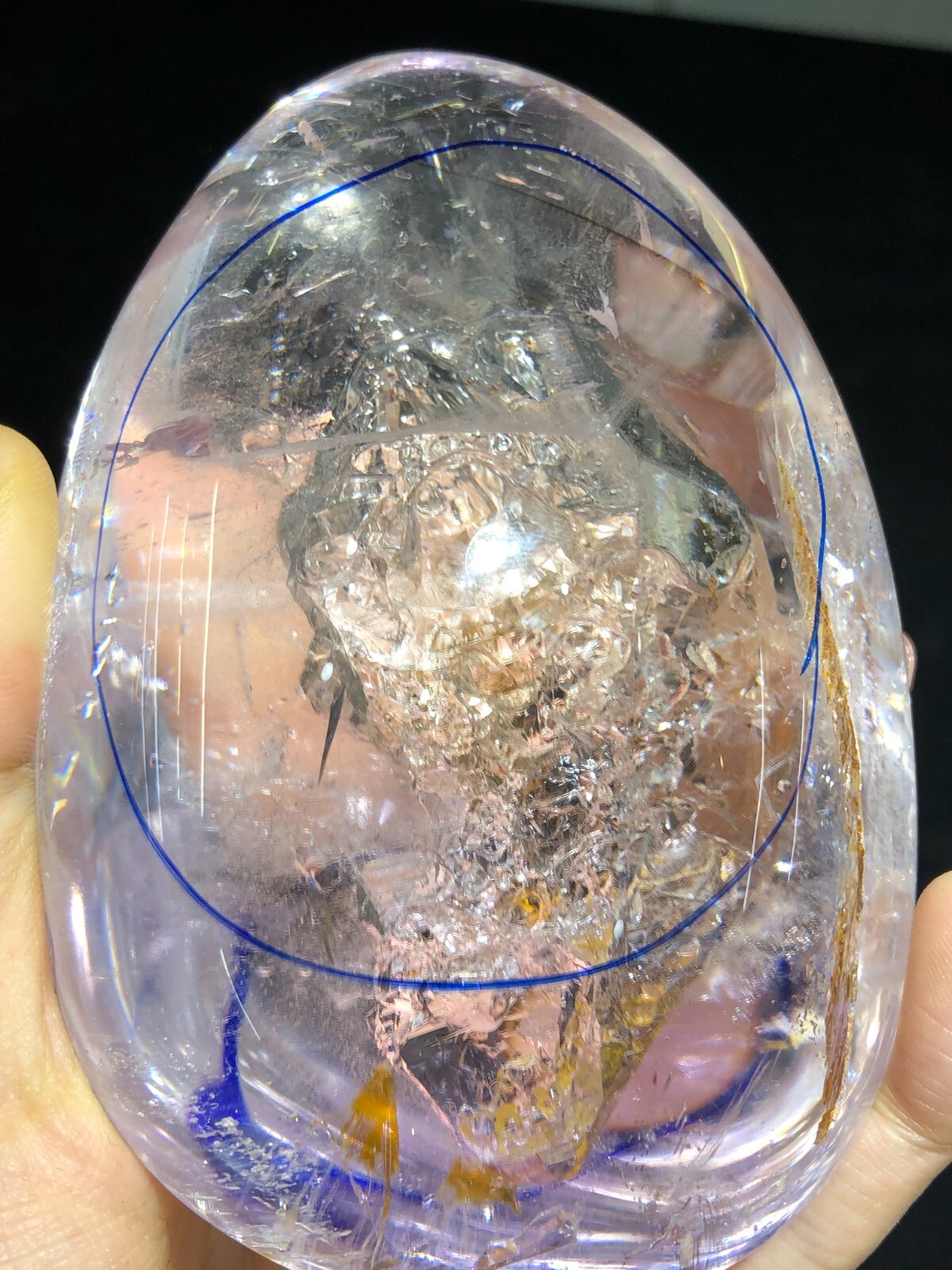 1000g Herkimer Diamond Enhydro amethyst&Extra large moving water drop&quicksand