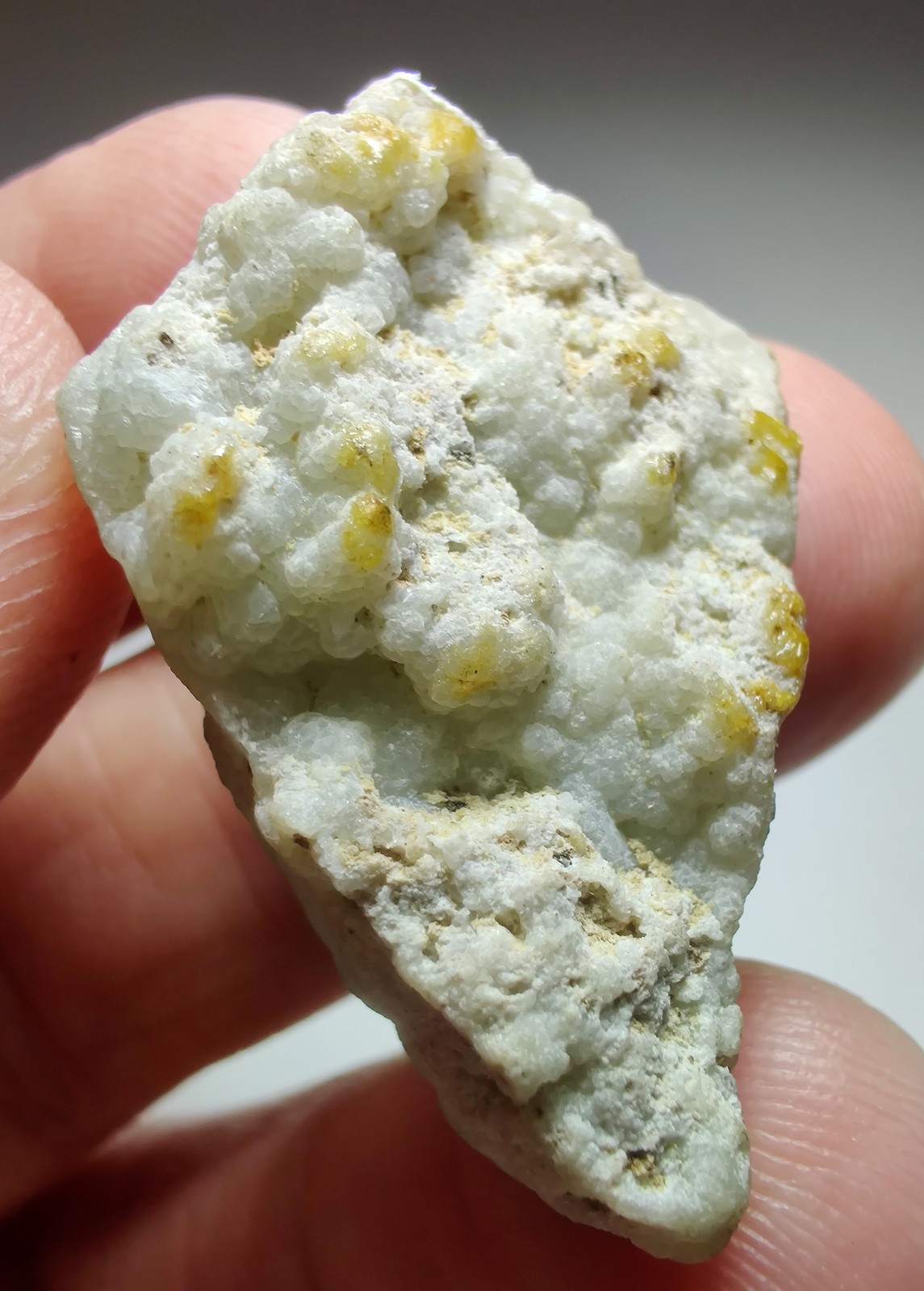 Smithsonite on matrix, fantastic color! Kelly Mine, New Mexico. 4 cm.