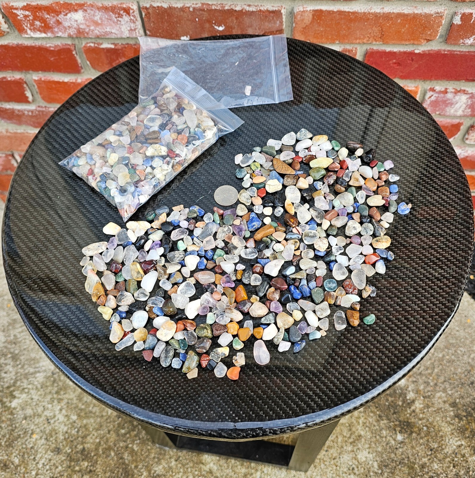 1 Pound Mixed Tumble Crystal Chips Crafters Metaphysical Grids Jewelers