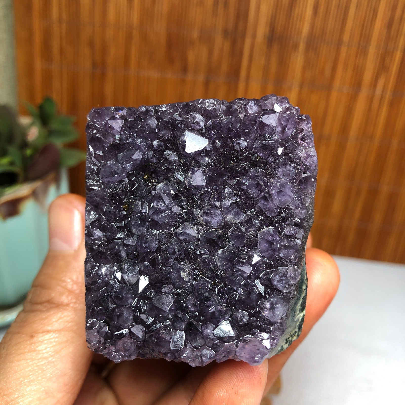 49mm NATURAL amethyst point purple Crystal Cluster Mineral Specimen 141g A1130