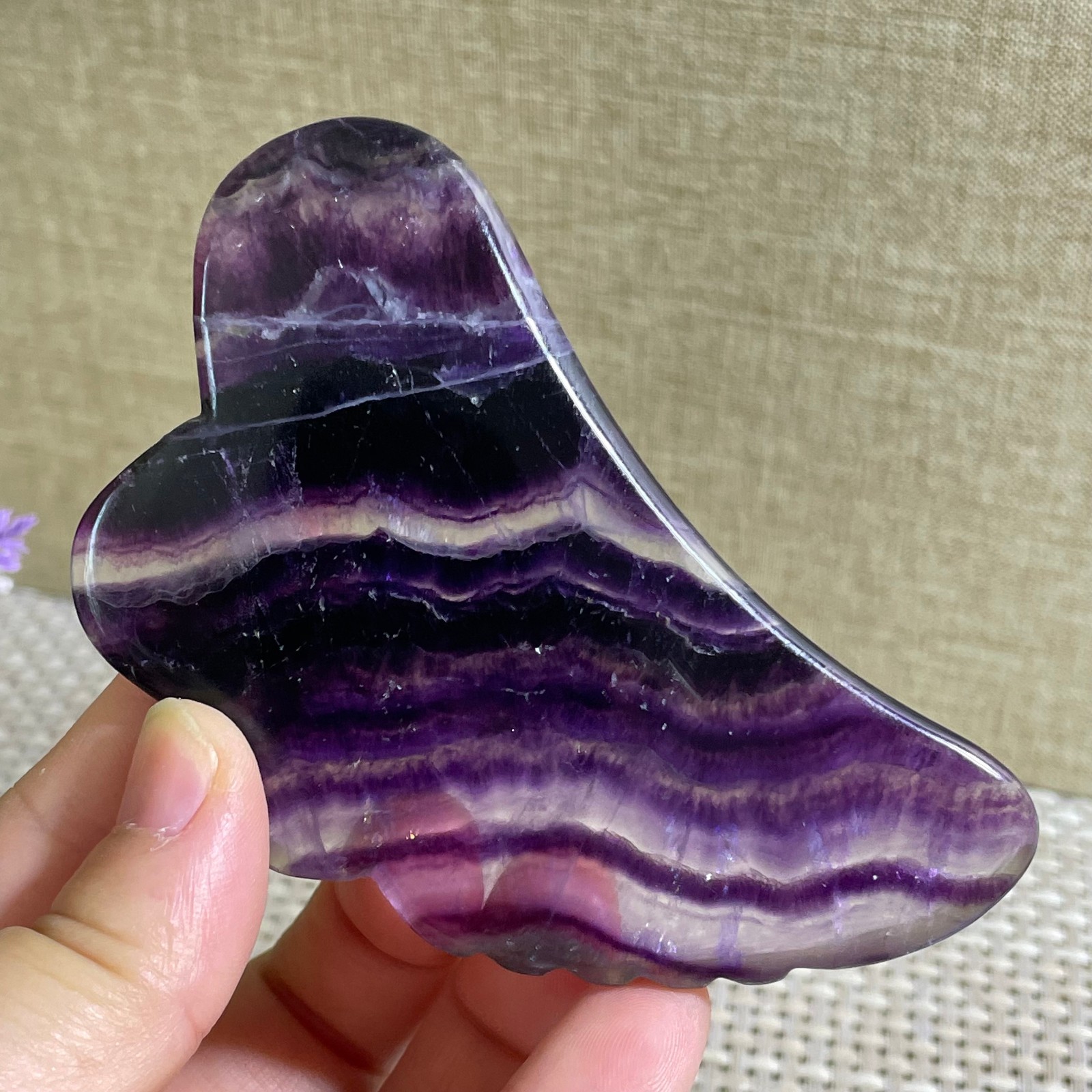 78g Natural beautiful Rainbow Fluorite Crystal Rough slices stone specimens