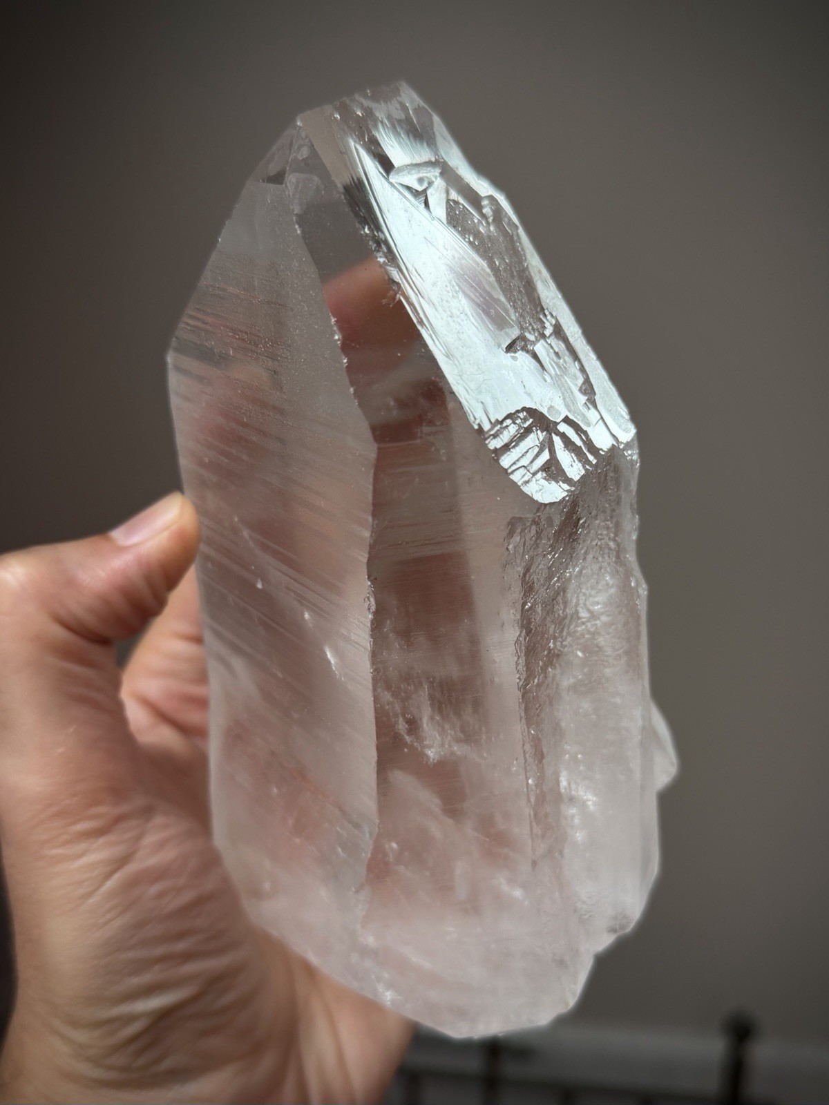 2.8LB Natural Lemurian Quartz Crystal Double Terminated Quartz Record Keeper